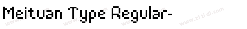 Meituan Type Regular字体转换